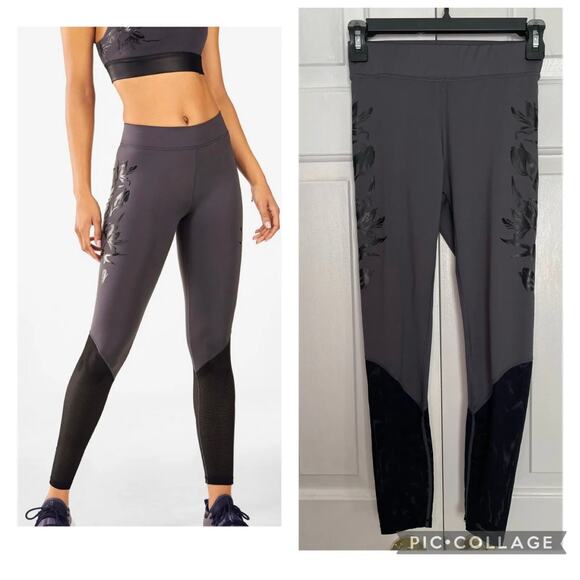 Fabletics Mid-Rise UltraCool Floral 7/8 Activewear Leggings Size XS 0-2 - EUC - Picture 1 of 11